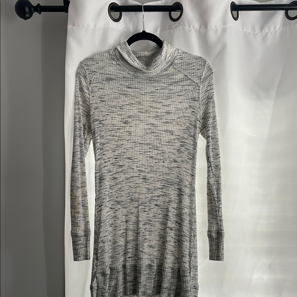 Gray Long Sleeve Knit Maternity top sweater